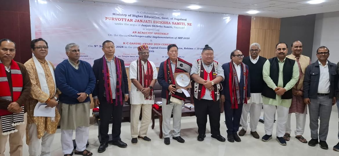 नागालैंड के श्री जाकिनेई खोउब्वे “कृष्णचंद्र गांधी पुरस्कार” से सम्मानित